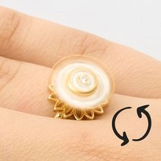 Anillo Girasol Giratorio