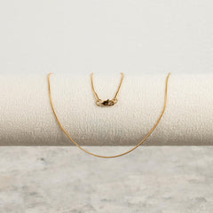 Cadena Hilo - Oro laminado 18 kilates