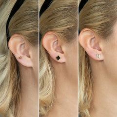 Set x3 Pares de Aretes H-Suerte