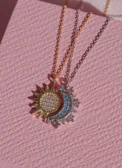 Collares Sol y Luna Eclipse Pareja