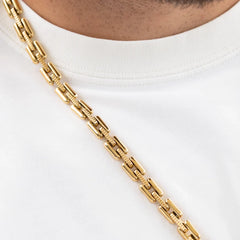 Cadena Eslabón hombre - Oro laminado