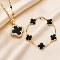 Combo Trébol VC — Collar + Pulsera
