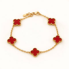 Pulsera Trébol Van Cleef + Caja de Regalo