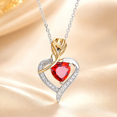 Collar Rosa Corazon