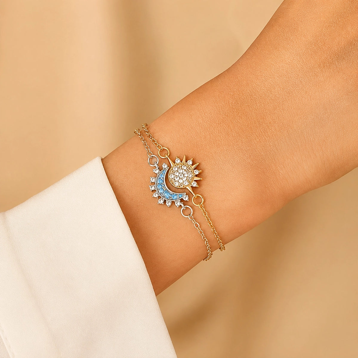 Combo Sol y Luna — Anillo + Pulsera